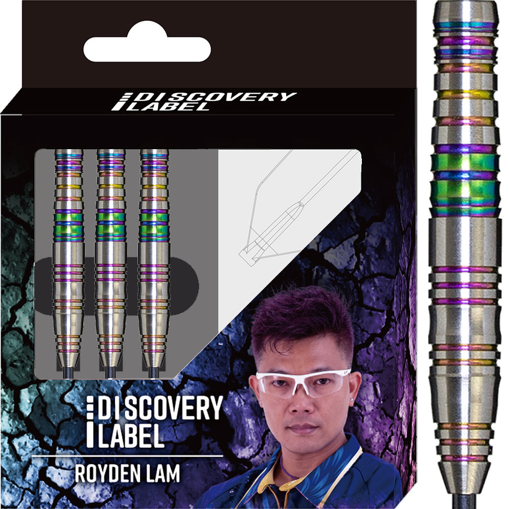 Cosmo Darts - Discovery Label - Steel Tip - Royden Lam - Rainbow - 22g