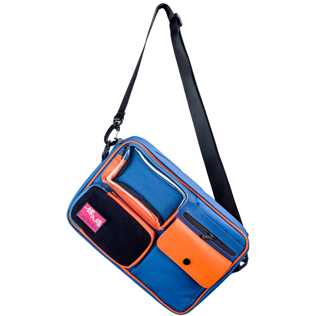 Caliburn Messenger Bag - Blue & Orange