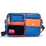 Caliburn Messenger Bag - Blue & Orange