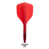 Condor AXE 120 Dart Flights - Small - Clear Red