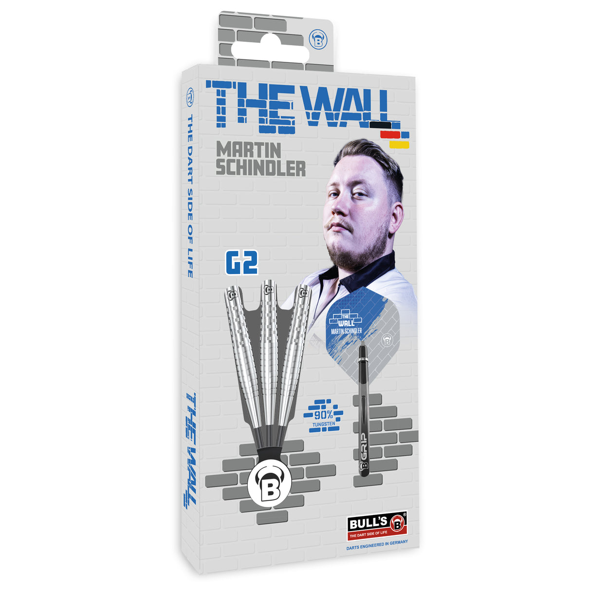 BULL'S Martin Schindler Darts - Steel Tip - 90% Tungsten - G2