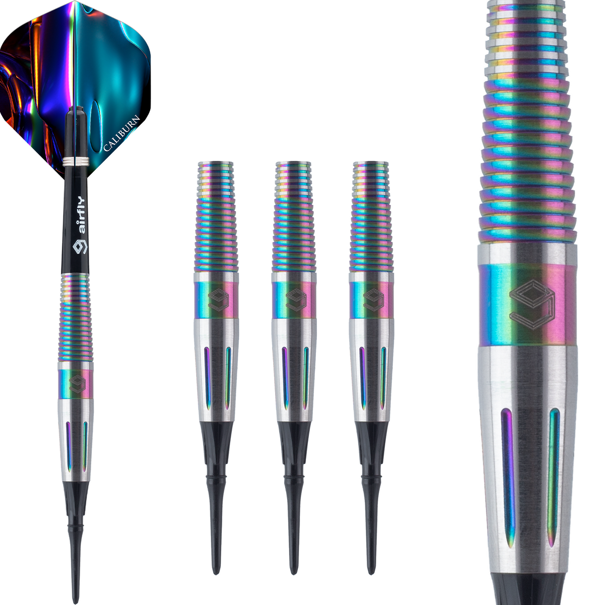 Caliburn Element Darts - Soft Tip - 90% Tungsten - Flare - 17.5g