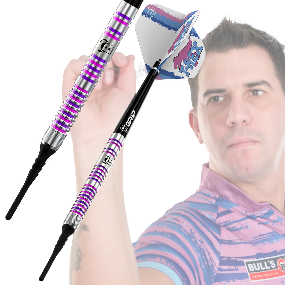 BULL'S Challenger Darts - Soft Tip - 90% Tungsten - Michael Unterbuchner - 23g