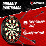 Ruthless Animal Home Darts Centre - Hotshot Dartboard in Cabinet - Dragon