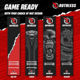 Ruthless Gorilla Dart Mat - Carpet Mat - 290cm x 60cm - Black & Grey