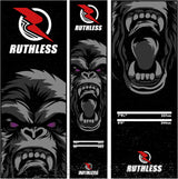 Ruthless Gorilla Dart Mat - Carpet Mat - 290cm x 60cm - Black & Grey