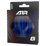 Goat A1R Dart Flights - Moulded Flight & Shaft System - Standard No6 - Clear Blue