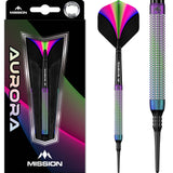 Mission Aurora Darts - Soft Tip - 90% Tungsten - Coral PVD - 18g