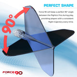 Mission Force 90 - New Moulded Flight & Shaft System - Standard No2 - Gradient - Transparent Blue
