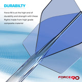 Mission Force 90 - New Moulded Flight & Shaft System - Standard No2 - Gradient - Transparent Blue