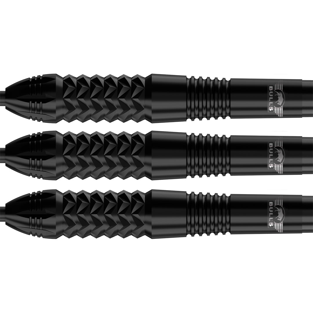 Bulls Caliber Black Darts - Steel Tip - 90% Tungsten