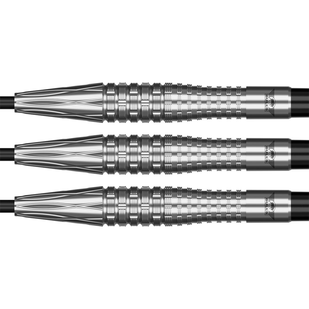 Bulls Smoke Darts - Steel Tip - 90% Tungsten - Silver Ash