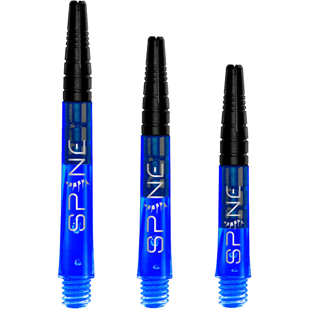 Bulls Spine Dart Shafts - Polycarbonate with Aluminium Top - Blue