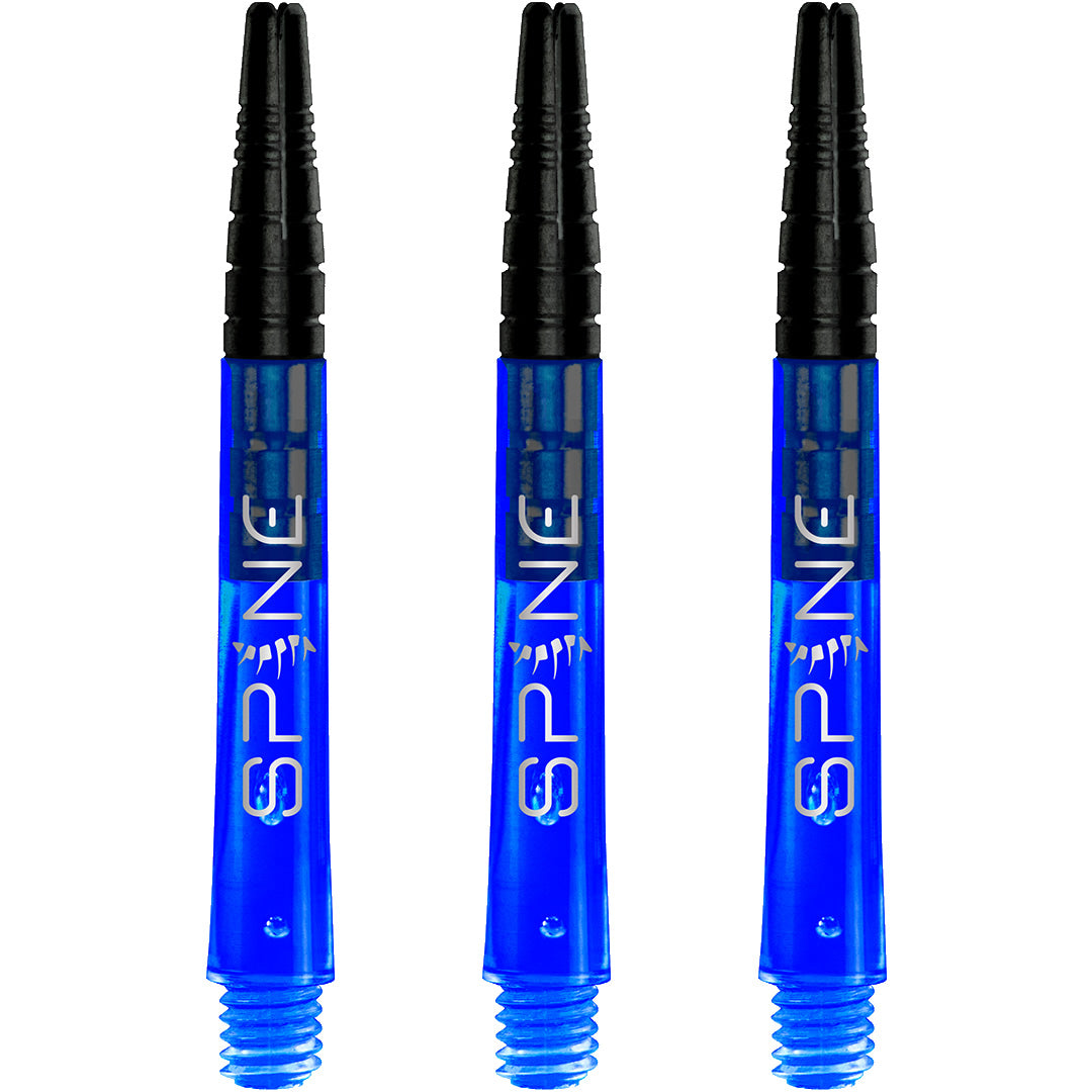 Bulls Spine Dart Shafts - Polycarbonate with Aluminium Top - Blue