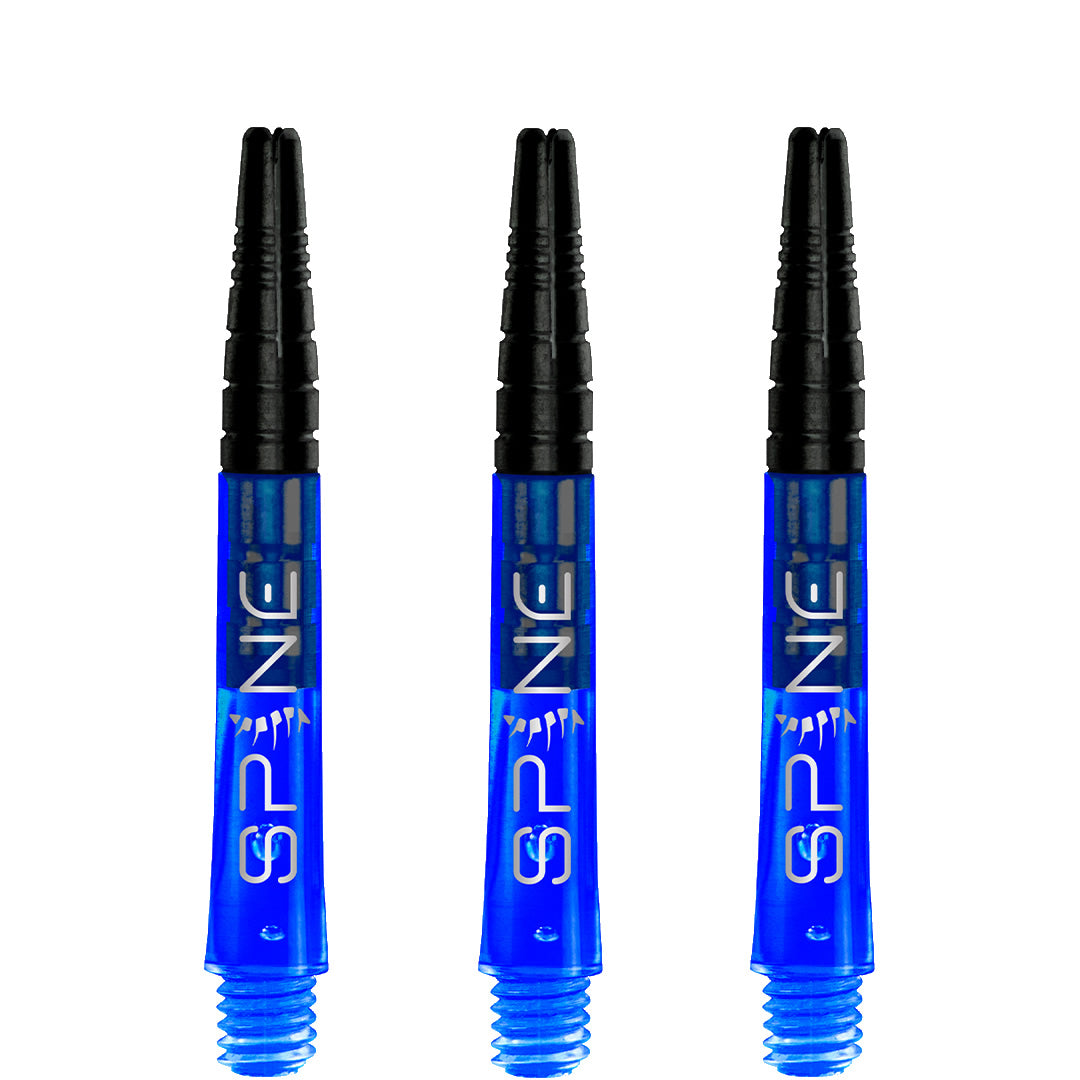 Bulls Spine Dart Shafts - Polycarbonate with Aluminium Top - Blue