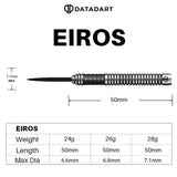 Datadart Eiros Darts - Steel Tip - 90% Tungsten