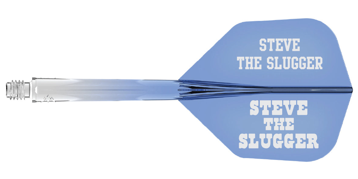 Mission Force 90 - New Moulded Flight & Shaft System - Standard No2 - Gradient - Transparent Blue