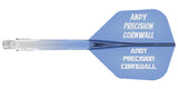 Mission Force 90 - New Moulded Flight & Shaft System - Standard No2 - Gradient - Transparent Blue