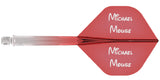 Mission Force 90 - New Moulded Flight & Shaft System - Standard No6 - Gradient - Transparent Red