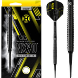 Harrows NX90 Black Darts - Soft Tip - Ringed - 18g