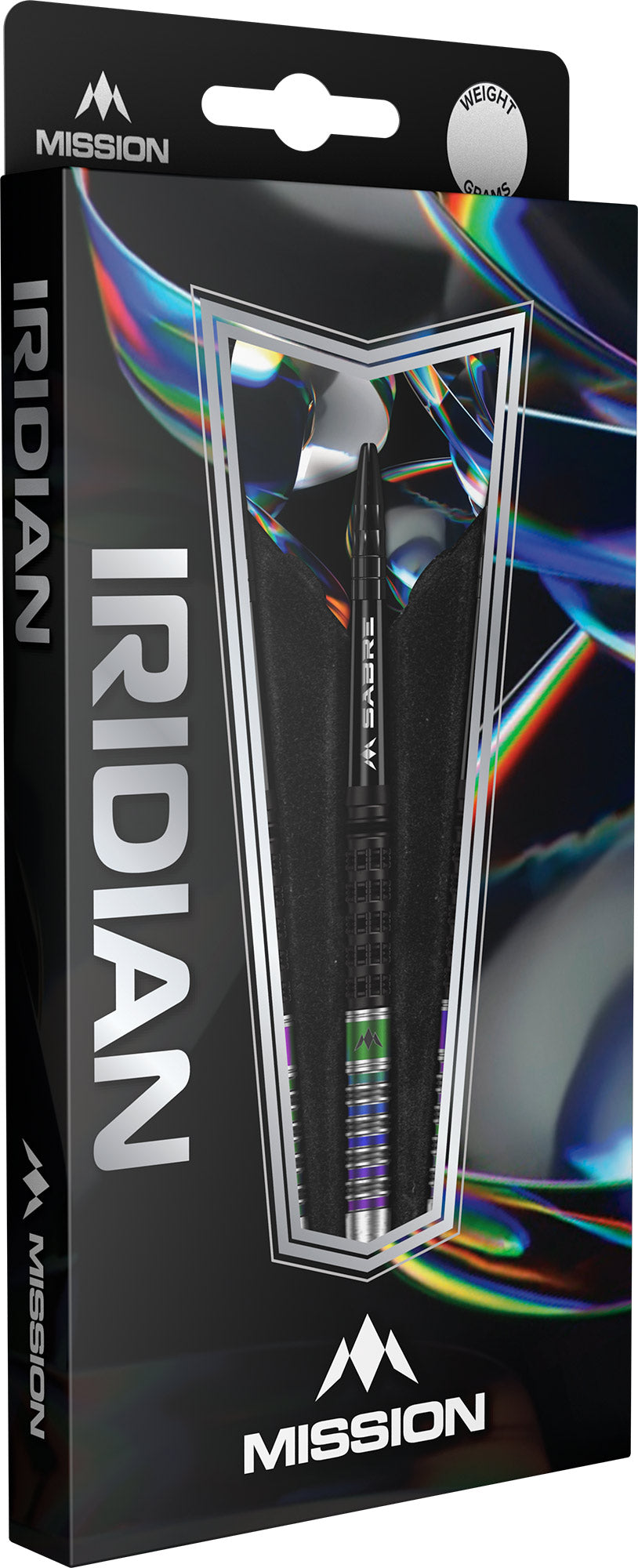 Mission Iridian Darts - Soft Tip - 90% Tungsten - Black & Coral PVD - 20g