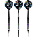 Mission Iridian Darts - Soft Tip - 90% Tungsten - Black & Coral PVD - 20g