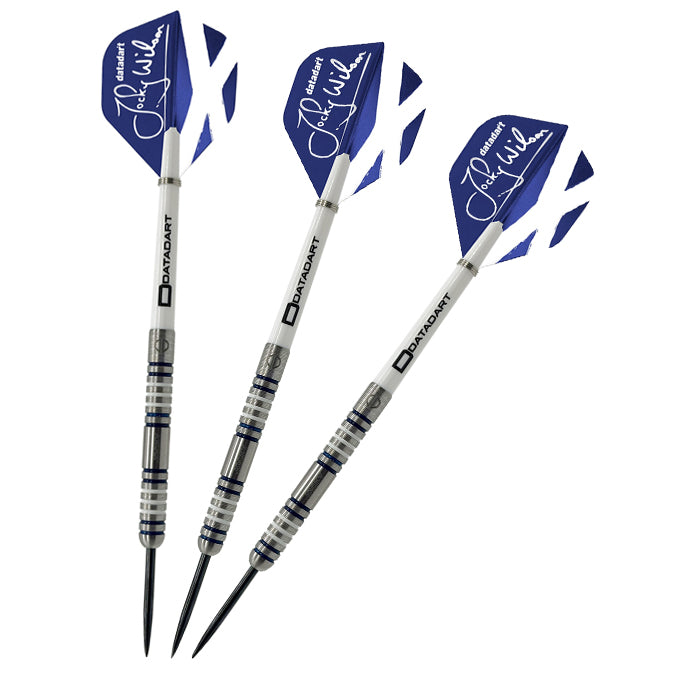 Datadart Jocky Wilson Darts- Steel Tip - 90% Tungsten - Ghost Grip