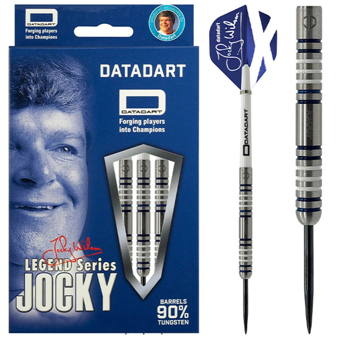 Datadart Jocky Wilson Darts- Steel Tip - 90% Tungsten - Ghost Grip