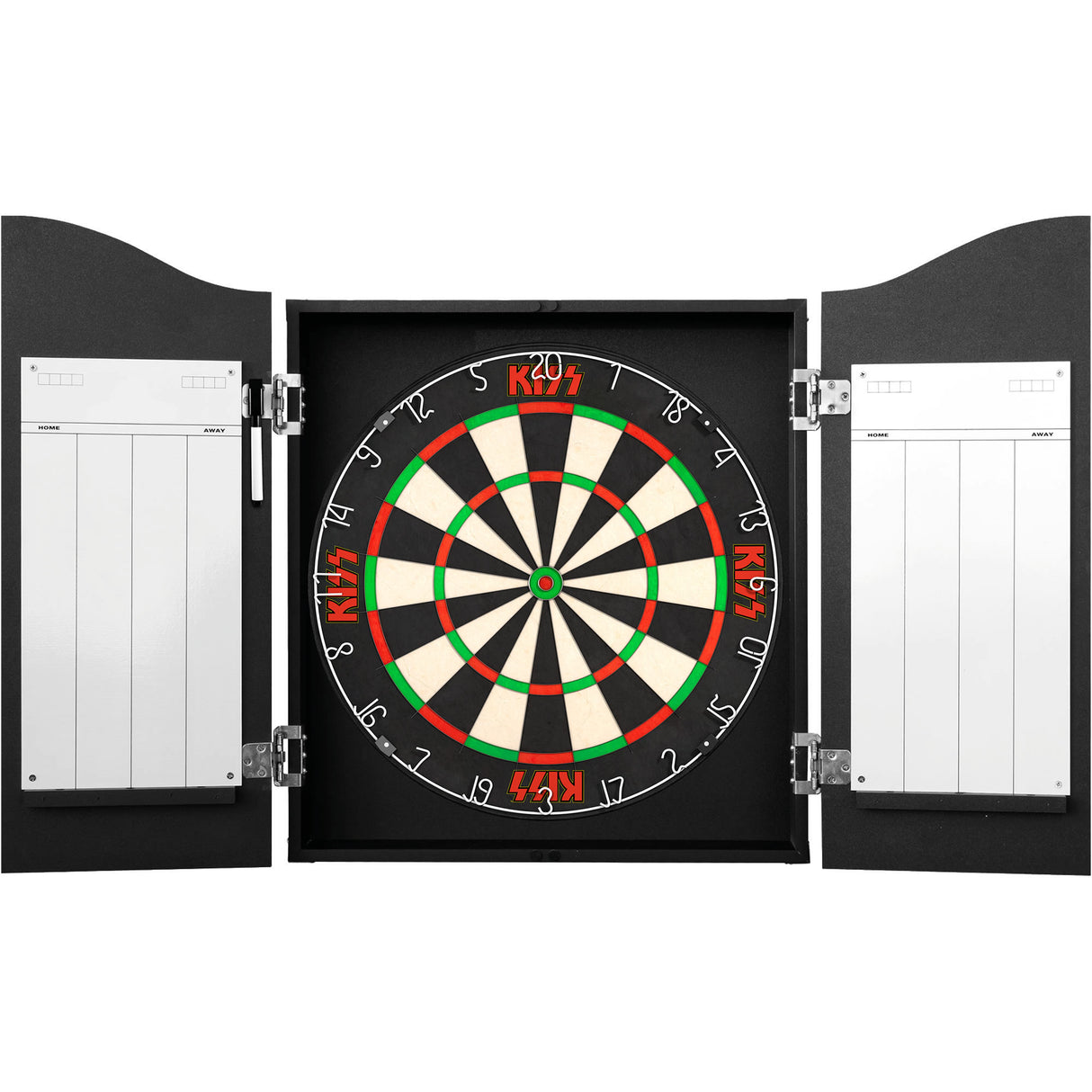 Kiss Dartboard Cabinet - Official Licensed - C8 - Premium Black - End of The Road