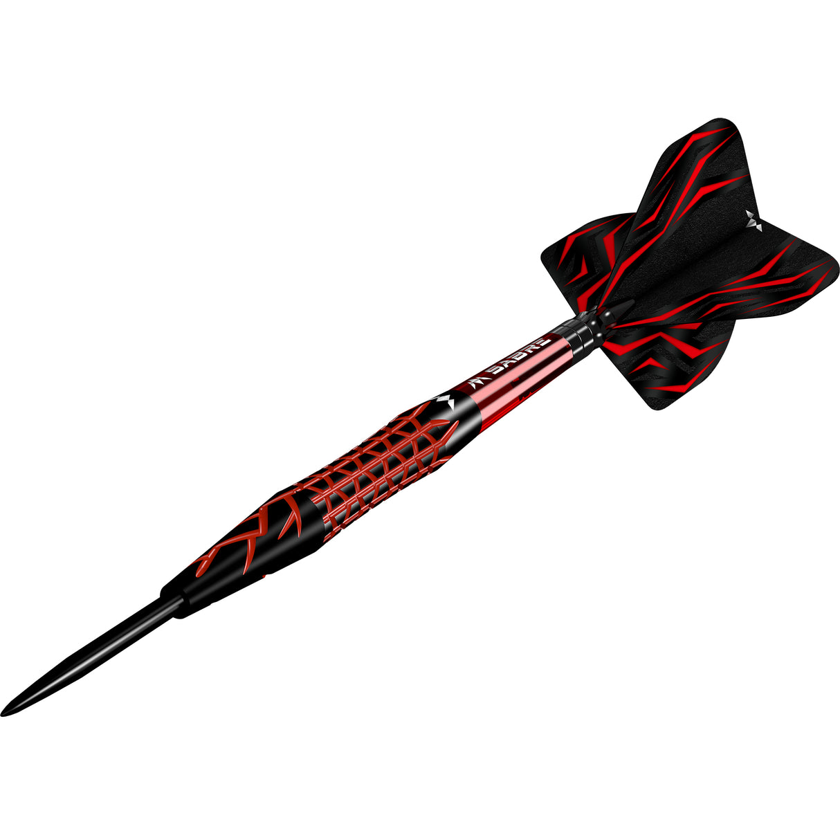 Mission Lava Darts - Steel Tip - 95% Tungsten - Black & Red Electro