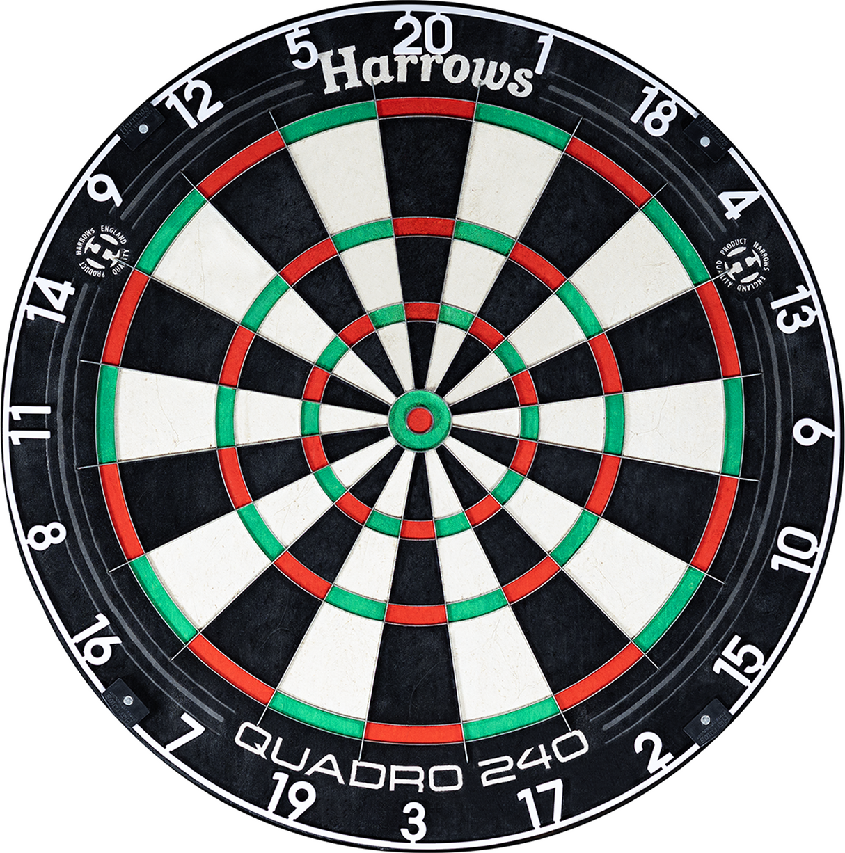 Harrows Quadro 240 Dartboard - Professional - African Sisal