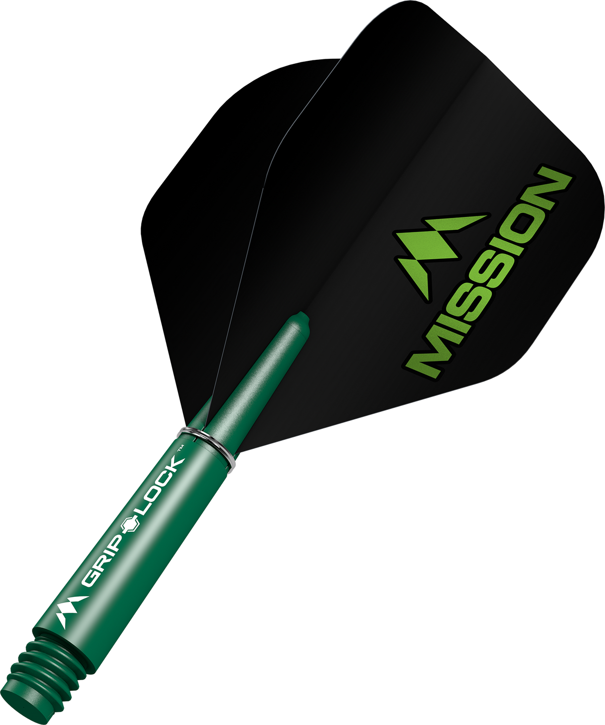 Mission Logo No2 Dart Flights Combo With Griplock Shafts