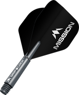 Mission Logo No2 Dart Flights Combo With Griplock Shafts