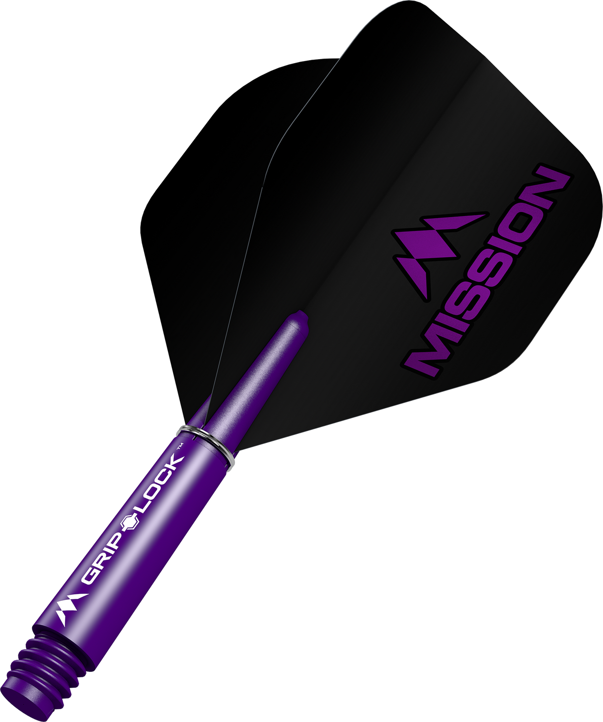 Mission Logo No2 Dart Flights Combo With Griplock Shafts