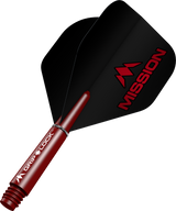 Mission Logo No2 Dart Flights Combo With Griplock Shafts