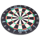 Mission Coasters - Infinity Dartboard Design - Rubber and Fabric - Round 9.5cm - Pack 2