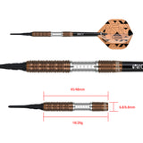 One80 Luxor Darts - Soft Tip - 90% Tungsten - Zeta - 18g