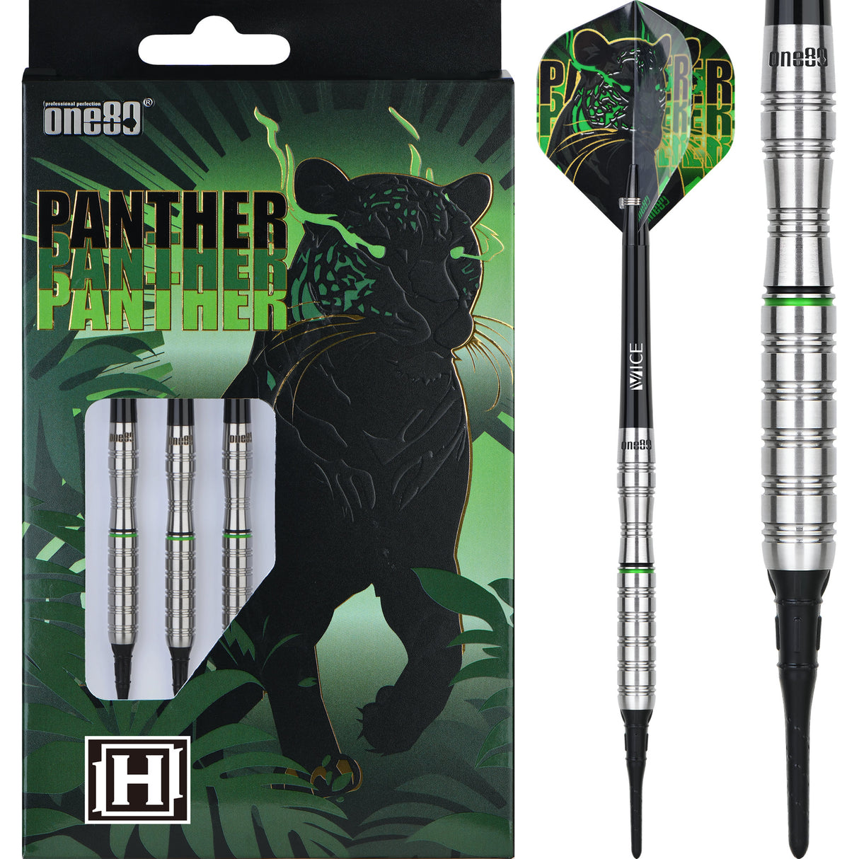 One80 Panther-H Darts - Soft Tip - 18g