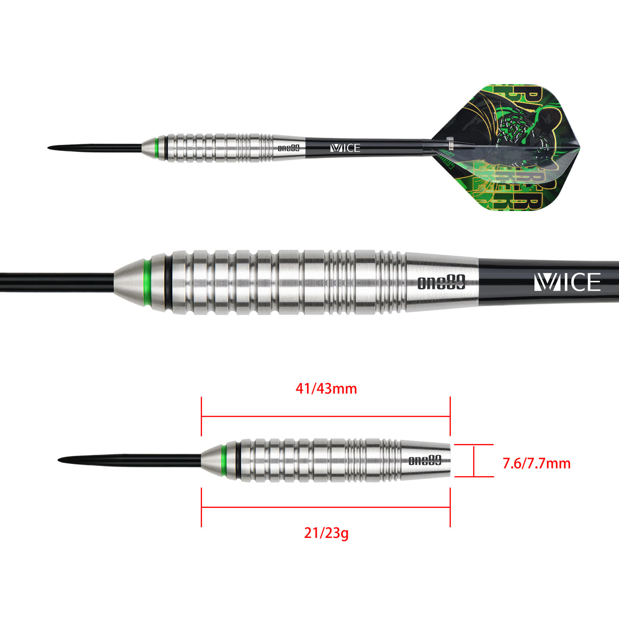 One80 Panther-X Darts - Steel Tip