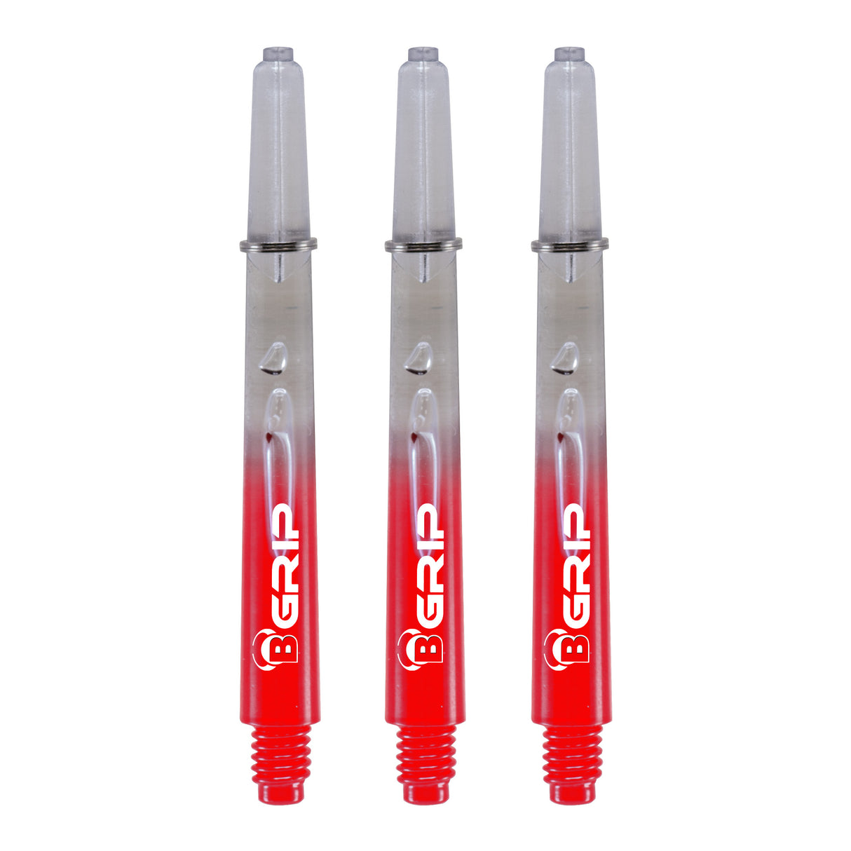 BULL'S B-Grip TT Shaft - Polycarbonate - Clear & Red