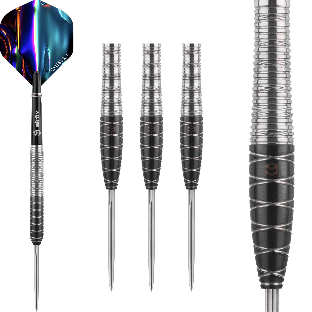 Caliburn Spiro Darts - Steel Tip - 90% Tungsten - S2