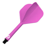 Shot Flight Deck - One Piece Dart Flight and Shaft System - Pink