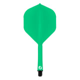 Shot Flight Deck - One Piece Dart Flight and Shaft System - Green