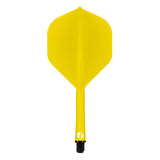 Shot Flight Deck - One Piece Dart Flight and Shaft System - Yellow