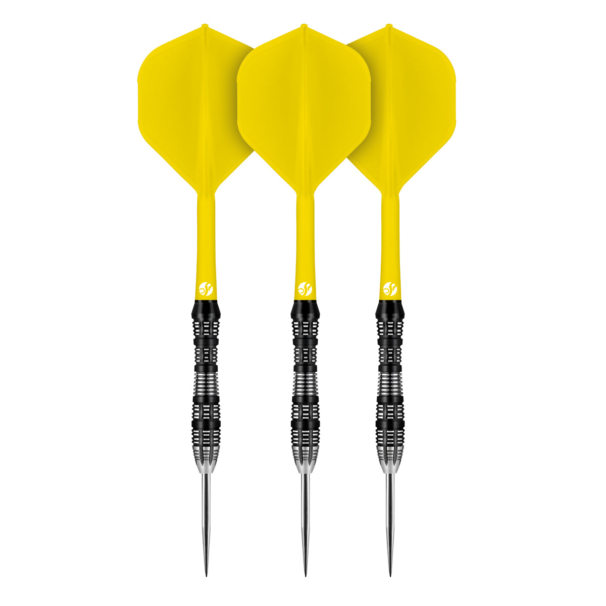 Shot Flight Deck - One Piece Dart Flight and Shaft System - Yellow