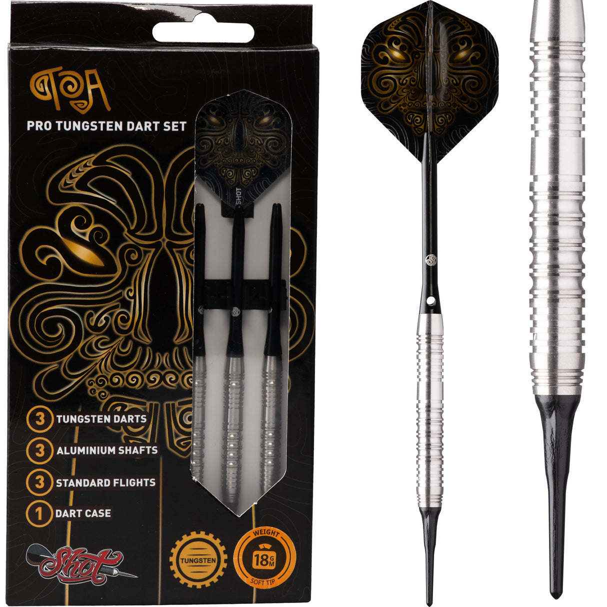 Shot Value Series Darts - Soft Tip Tungsten - Toa