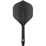 Shot Flight Deck - One Piece Dart Flight and Shaft System - Black