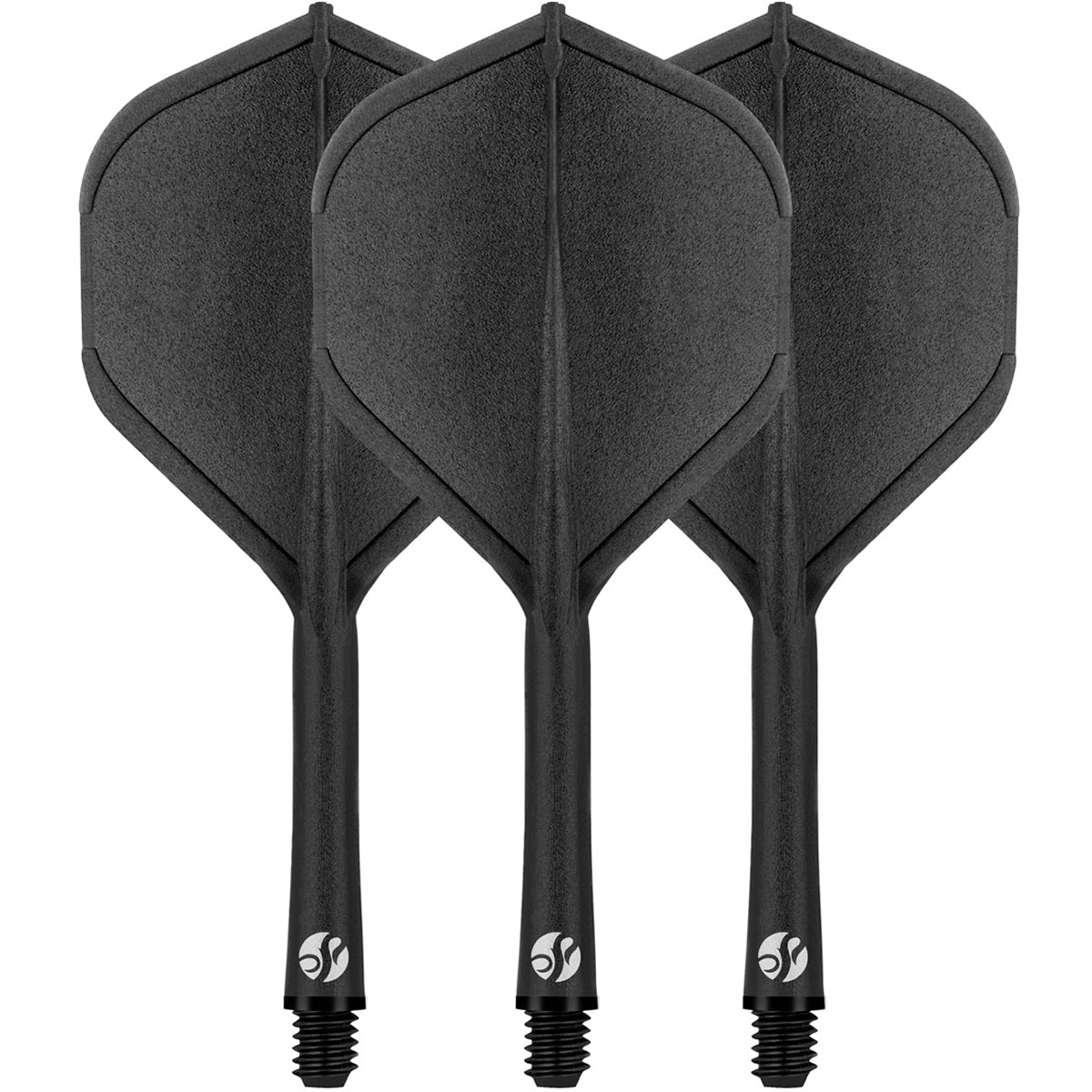 Shot Flight Deck - One Piece Dart Flight and Shaft System - Black