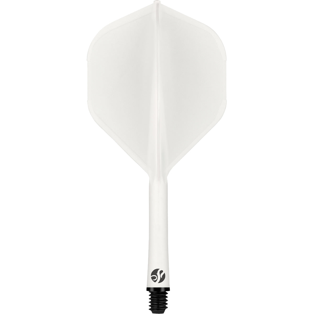 Shot Flight Deck - One Piece Dart Flight and Shaft System - White