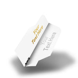 Personalised Flights - Extra Strong - Hot Foil - 5 Sets - Slim - White